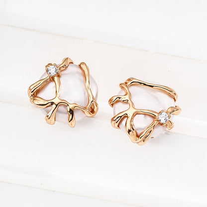 S925 Silver Natural Pearl Earrings