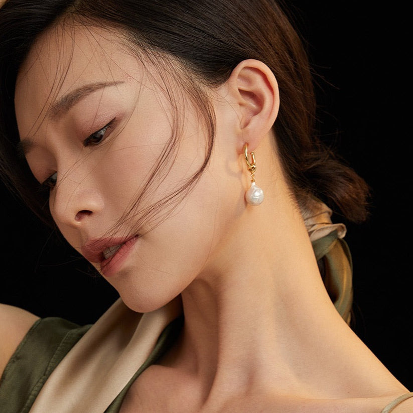 Elegant Pearl Drop Earrings