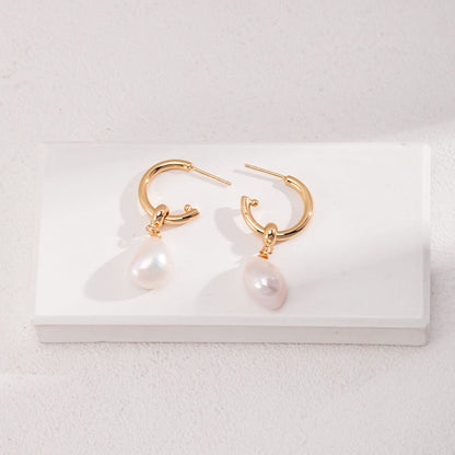 Elegant Pearl Drop Earrings
