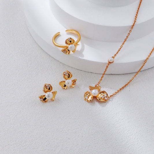 S925 Silver Petal Necklace