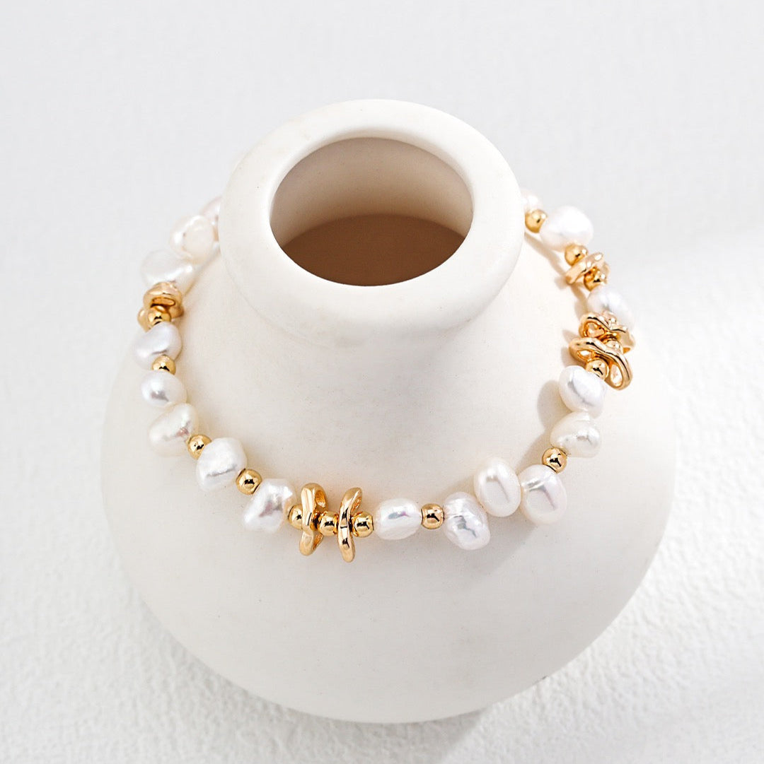 Natural Pearl Bracelet and Necklace