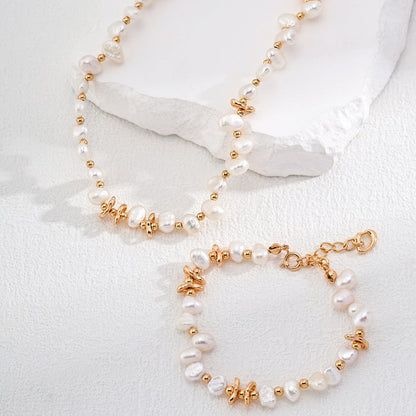 Natural Pearl Bracelet and Necklace