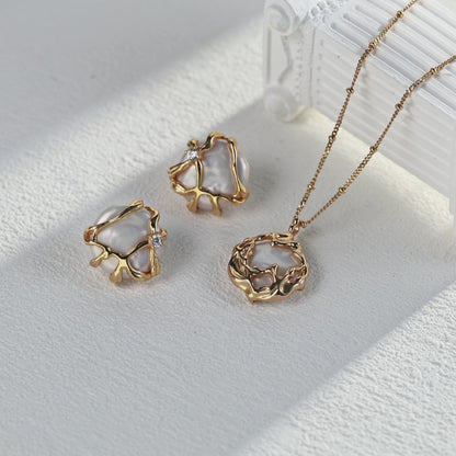 S925 Silver Natural Pearl Earrings